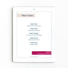 Load image into Gallery viewer, How to Create a Wedding Budget