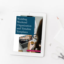 Load image into Gallery viewer, Wedding Weekend Organization & Timeline Template